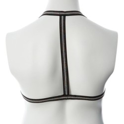 Gender Fluid Silver Lining Harness-Rainbow Glitter S-L-Boxed